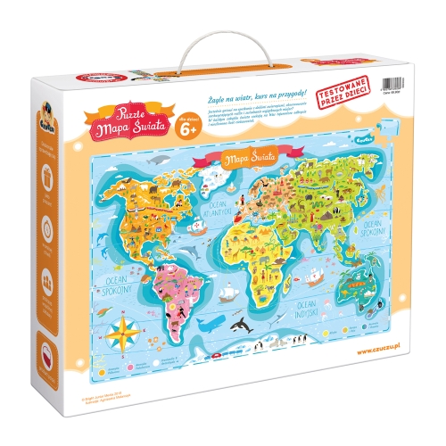 Czuczu Puzzle 168 el. Mapa Świata